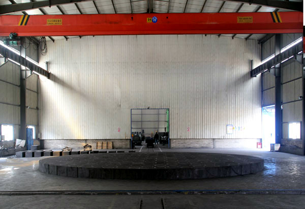 16m×16m高精度预砌平台